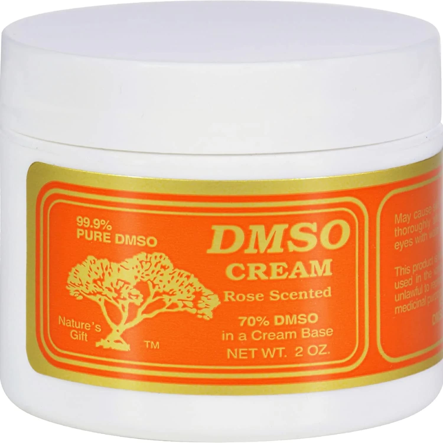 DMSO Rose Scented Cream 2 oz (59 ml) | FDA Approved Skin Moisturizer