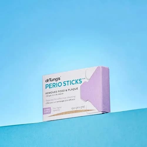 drTung's Perio Sticks Dental Cleaning X-Thin 100 Count (Pack of 6) | Eco-Friendly Birch Interdental Picks thumbnail 6