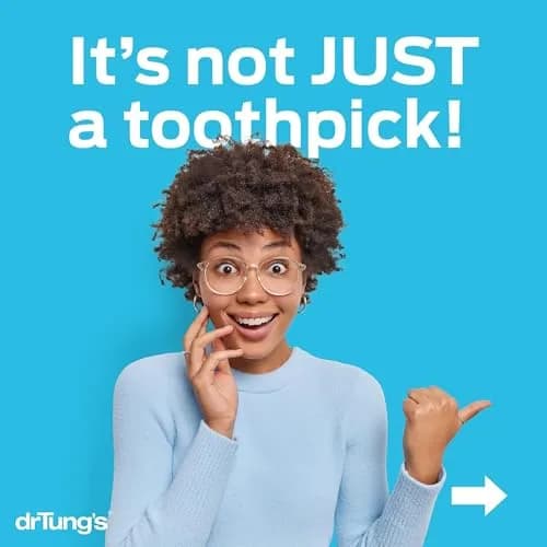 drTung's Perio Sticks Dental Cleaning X-Thin 100 Count (Pack of 6) | Eco-Friendly Birch Interdental Picks thumbnail 7