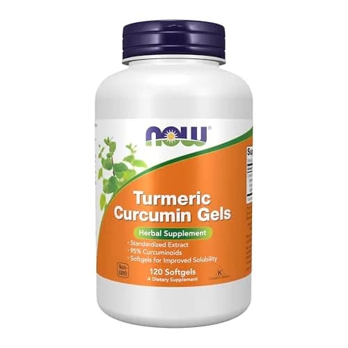 NOW Turmeric Curcumin Softgels 120 Count (120 Count) | Standardized Extract with 95% Curcuminoids for Solubility thumbnail 1