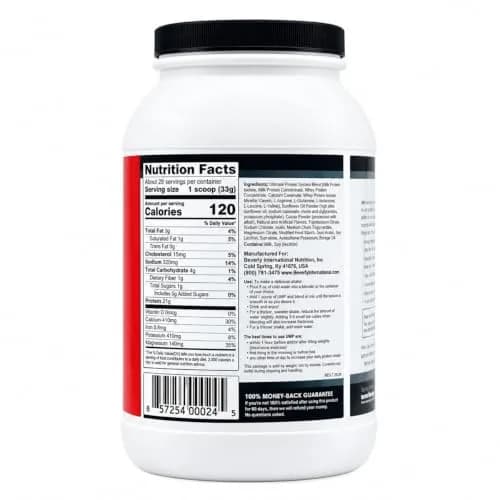 Beverly International UMP Protein Powder Rocky Road 32.8 oz | Supports Lean Muscle & Fat Burn thumbnail 2