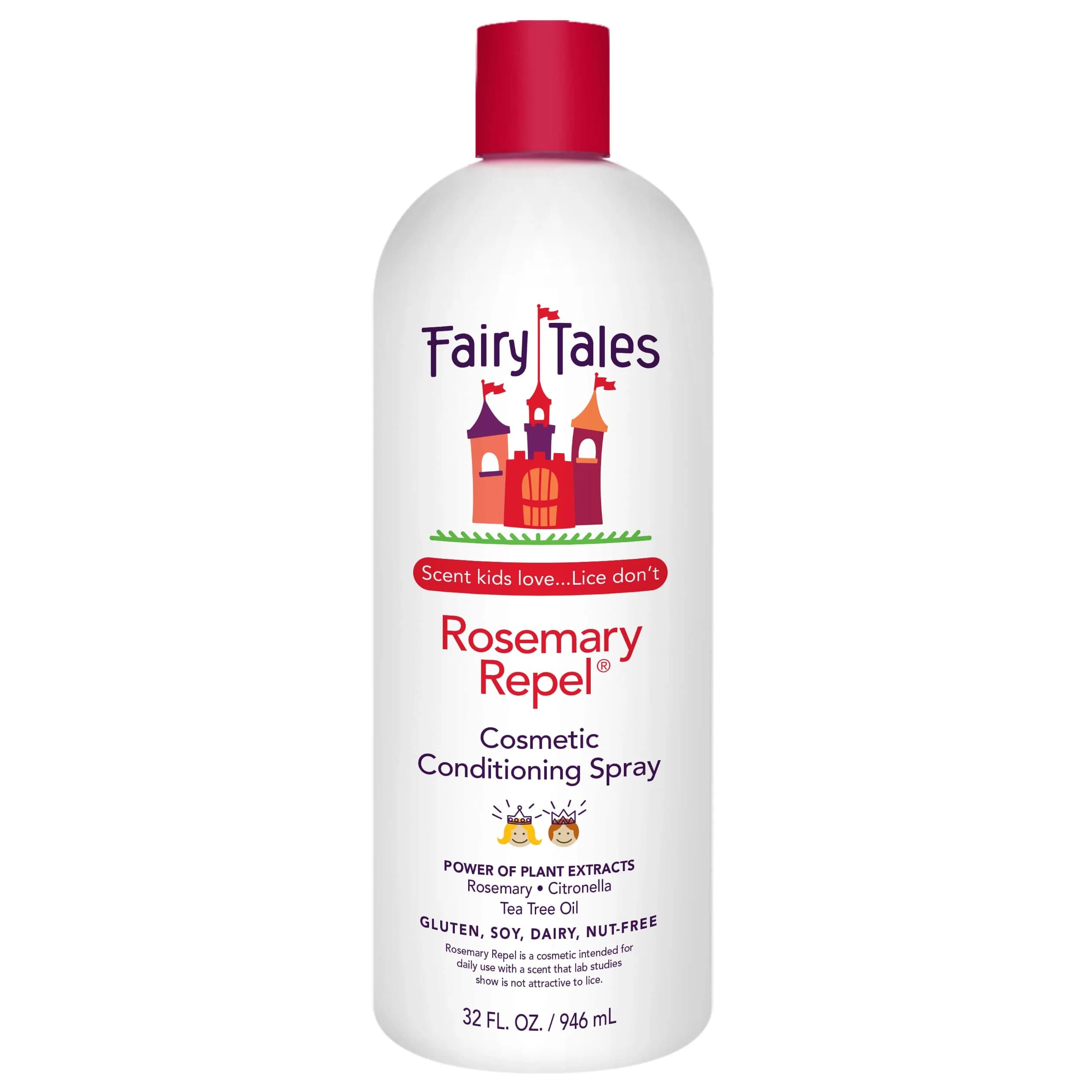 Fairy Tales Rosemary Repel Daily Kids Conditioning Spray Refill 946ml (32 Fl Oz) | Lice Defense Formula — 32 Fl Oz
