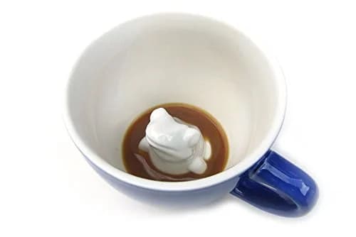 Creature Cups Frog Ceramic Mug with Hidden 3D Animal 312ml (11 oz) | Fun Surprise for Coffee & Tea Lovers thumbnail 1