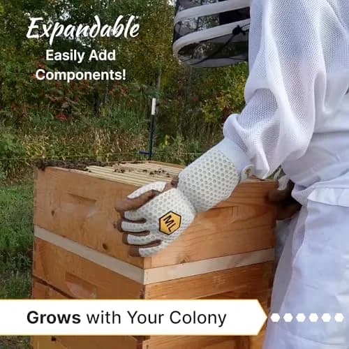 Mann Lake 10-Frame Deep Hive Kit, 9⅝" Bee Hive Body, Unpainted | Durable Pine, Ready to Use thumbnail 6