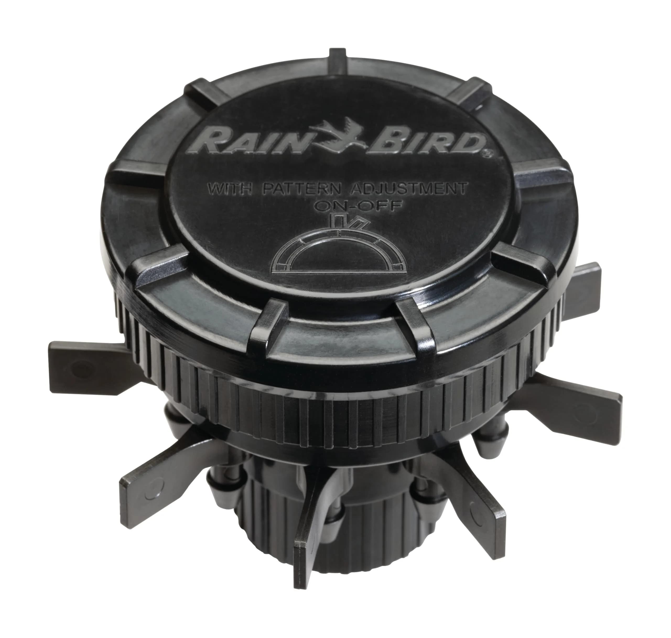 Rain Bird 6-Port Drip Manifold 2 GPH | Connects Six 1/4" Tubes to 1/2" Riser — 1/2" NPT x 1/4" Drip