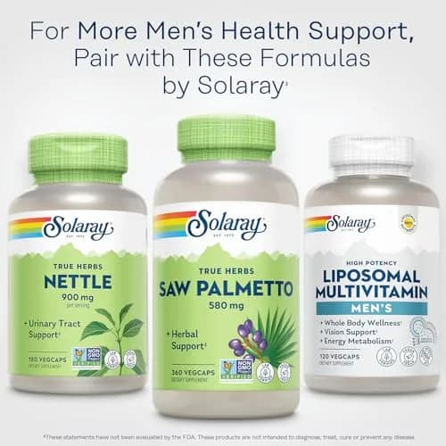 SOLARAY Saw Palmetto Berries 580 mg | Vegan, Gluten-Free Herbal Supplement for Men & Women (360 VegCaps) thumbnail 6