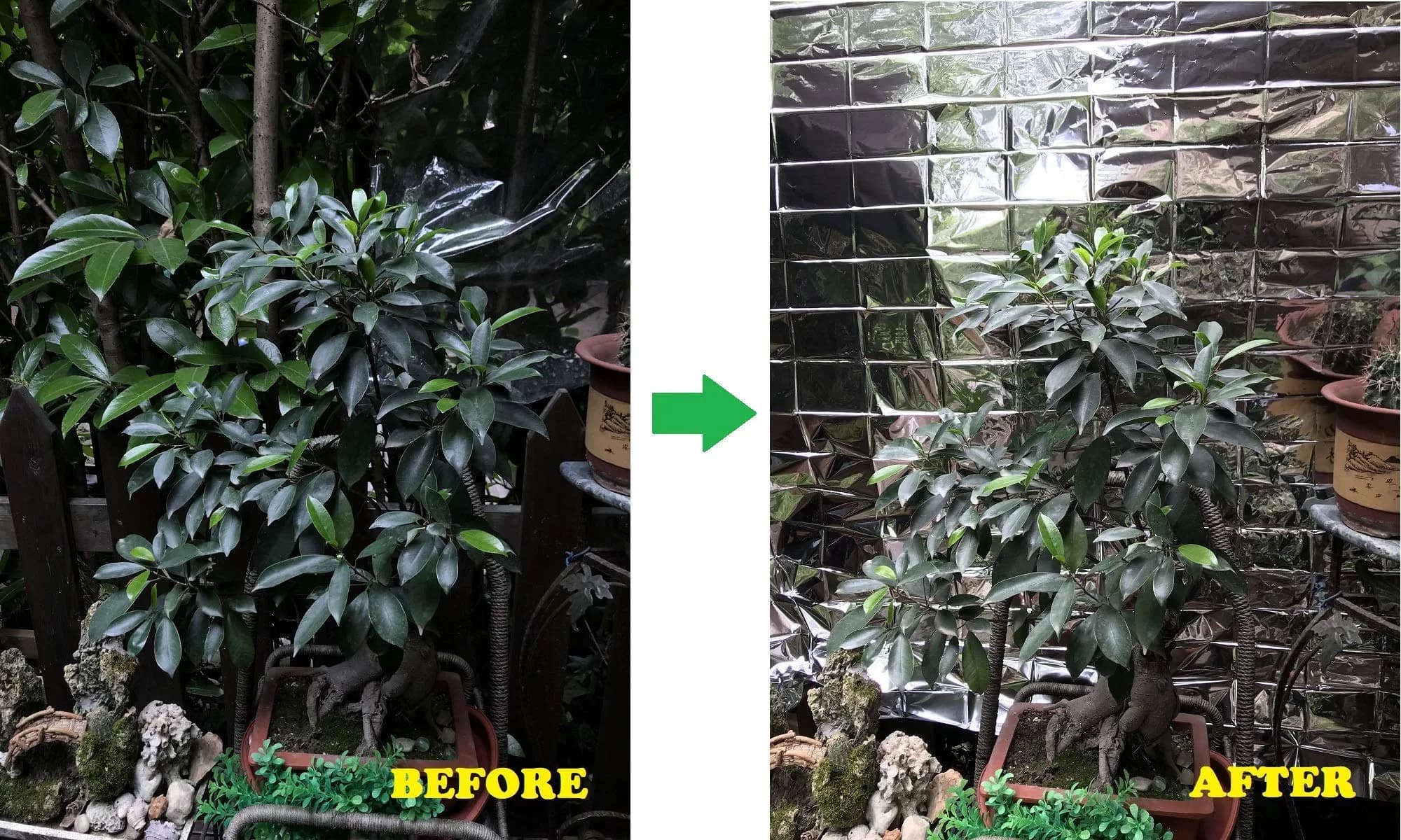 NAVADEAL Silver Highly Reflective Mylar Film Sheets 210cm x 120cm (82" x 47") | Increase Plant Growth & Save Power - view 6
