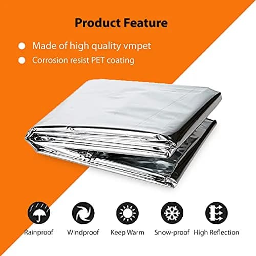 NAVADEAL Silver Highly Reflective Mylar Film Sheets 210cm x 120cm (82" x 47") | Increase Plant Growth & Save Power thumbnail 2