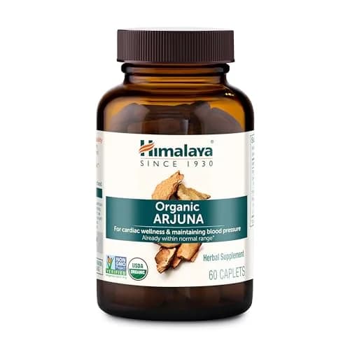 Himalaya USDA Organic Arjuna Capsules, Heart Health, 700 mg (60 Caplets) | Supports Cardiovascular System thumbnail 1
