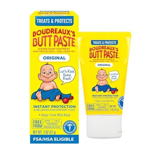 Boudreaux's Butt Paste Diaper Rash Cream 59ml (2 oz) | Dermatologist-Tested Skin Protectant thumbnail 1