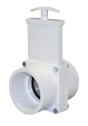 Valterra PVC Gate Valve 3" Slip | Unrestricted flow, quick shut-off, ideal for liquids & gases thumbnail 1