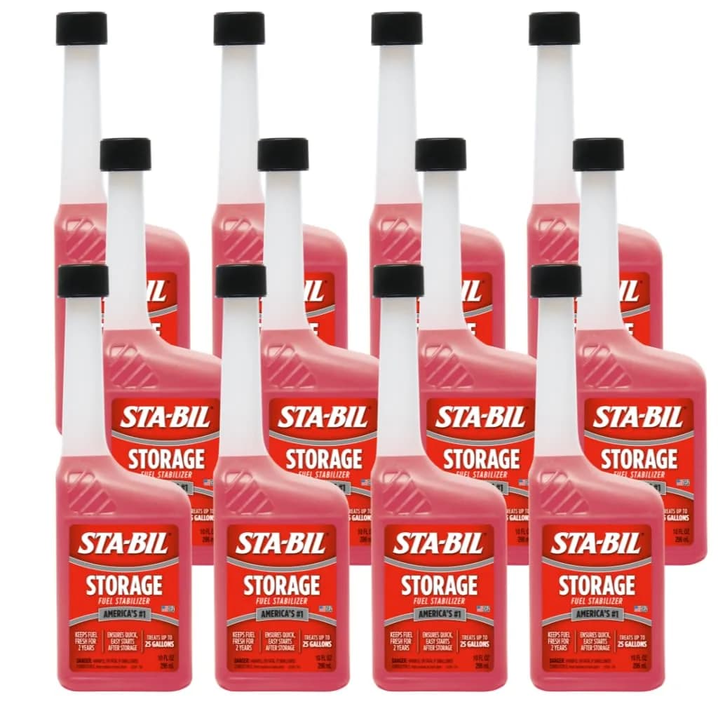 STA-BIL Storage Fuel Stabilizer 10 fl oz (12-Pack) | Keeps Fuel Fresh for 24 Months - main product image