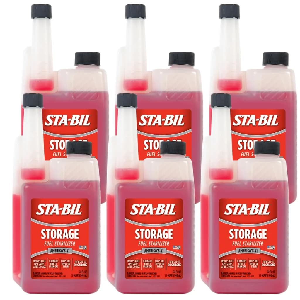 STA-BIL Storage Fuel Stabilizer 32 fl oz (6-Pack) | Keeps Fuel Fresh for 24 Months - main product image