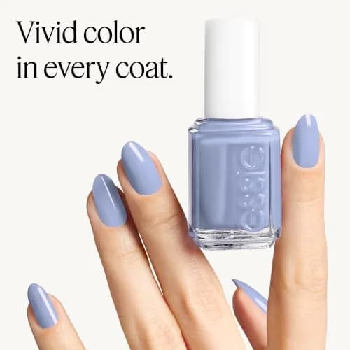 essie Nail Polish Bikini So Teeny 0.46 Fl Oz | Glossy Sparkling Blue, Trendy & Durable thumbnail 4