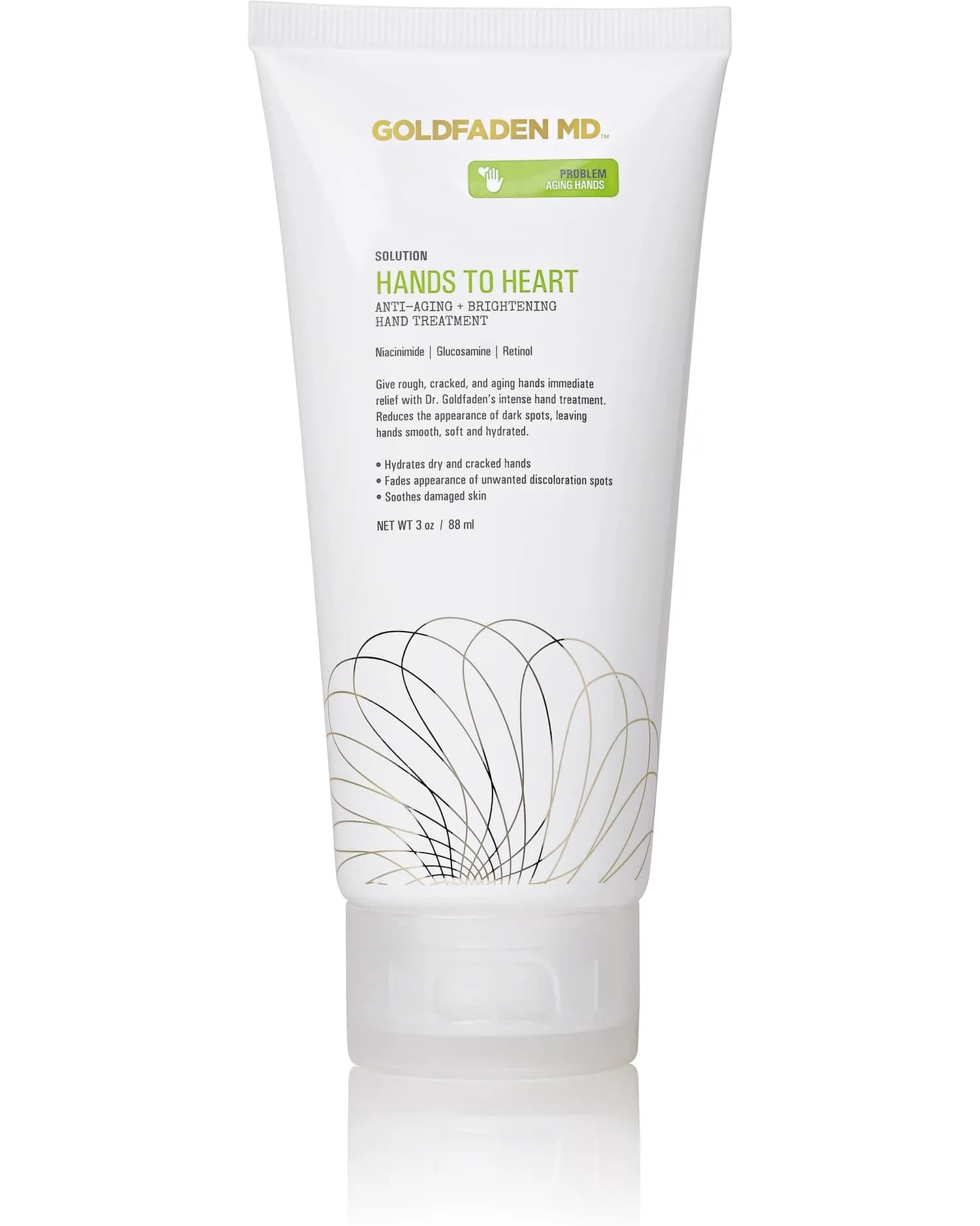 GOLDFADEN MD Hands To Heart Anti-Aging Hand Treatment 89ml (3 fl oz) | Brightens and Hydrates Dry Skin - main product image