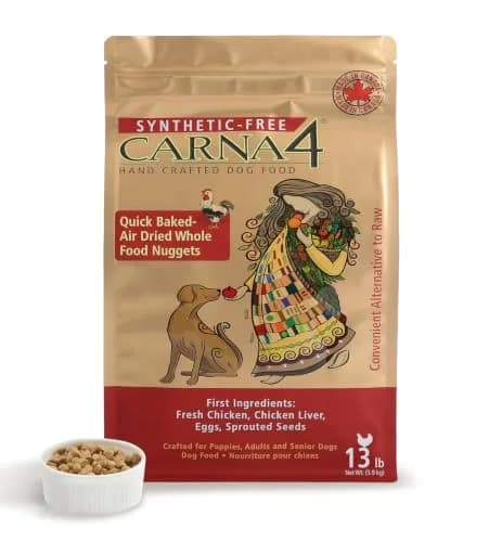 CARNA4 Gentle Quick-Baked Air-Dried Dog Food, Chicken Recipe, 13lb | Complete, Synthetic-Free Nutrition for Dogs thumbnail 1