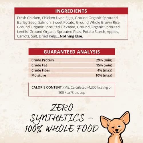 CARNA4 Gentle Quick-Baked Air-Dried Dog Food, Chicken Recipe, 13lb | Complete, Synthetic-Free Nutrition for Dogs thumbnail 7