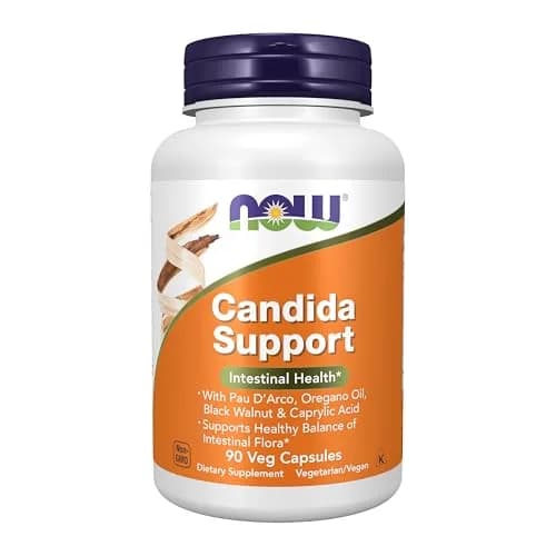 NOW Supplements Candida Support with Pau D'Arco, Oregano Oil, 90 Veg Caps | Supports Gut Balance & Intestinal Flora thumbnail 1