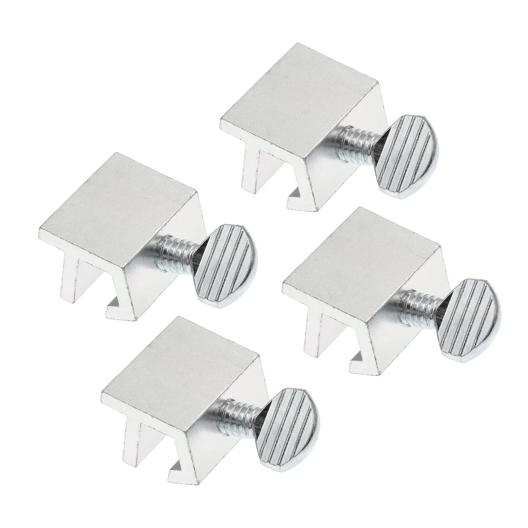 Prime-Line Sliding Window Security Lock for 1/8 in. Rail, Aluminum (4 Pack) | Secure & Ventilate Windows — Aluminum