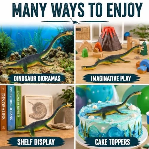 Safari Ltd. Elasmosaurus Figurine - Detailed 10" Marine Dinosaur - Educational Toy for Kids 3+ thumbnail 6