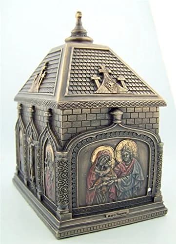 Needzo Religious Gifts Cold Cast Bronze Rosary Keepsake Trinket Box 19 cm (7.4 x 4.7 x 7.6 inches) | Sacred Catholic Home Decor thumbnail 2