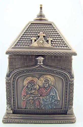 Needzo Religious Gifts Cold Cast Bronze Rosary Keepsake Trinket Box 19 cm (7.4 x 4.7 x 7.6 inches) | Sacred Catholic Home Decor thumbnail 3