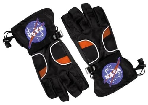 Aeromax Astronaut Gloves Black Medium | Polyester with NASA Patches thumbnail 1