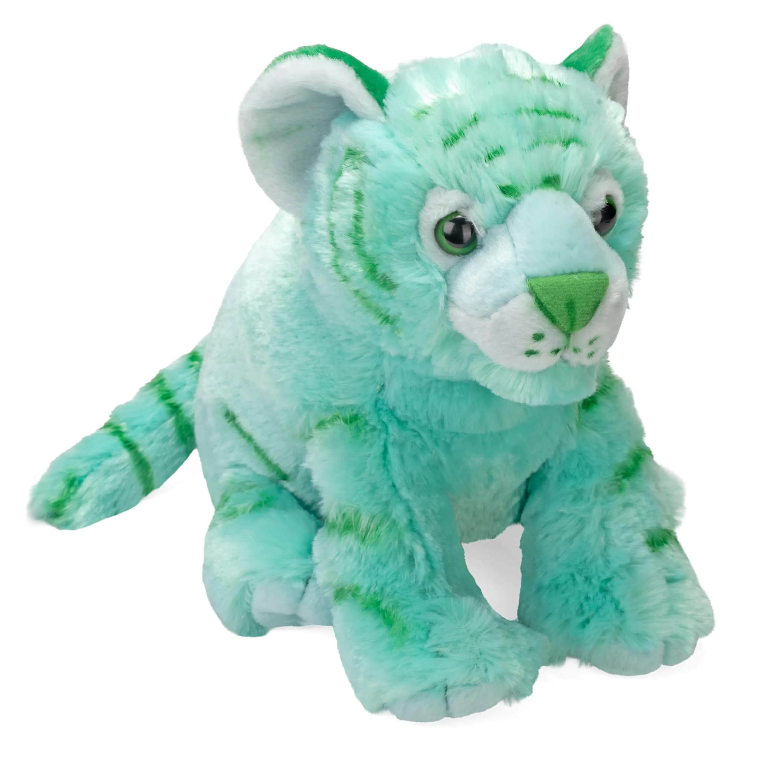 Wild Republic Cuddlekin Vibes Tiger Stuffed Animal - 12" | Realistic Plush Toy for Kids — Mint Green