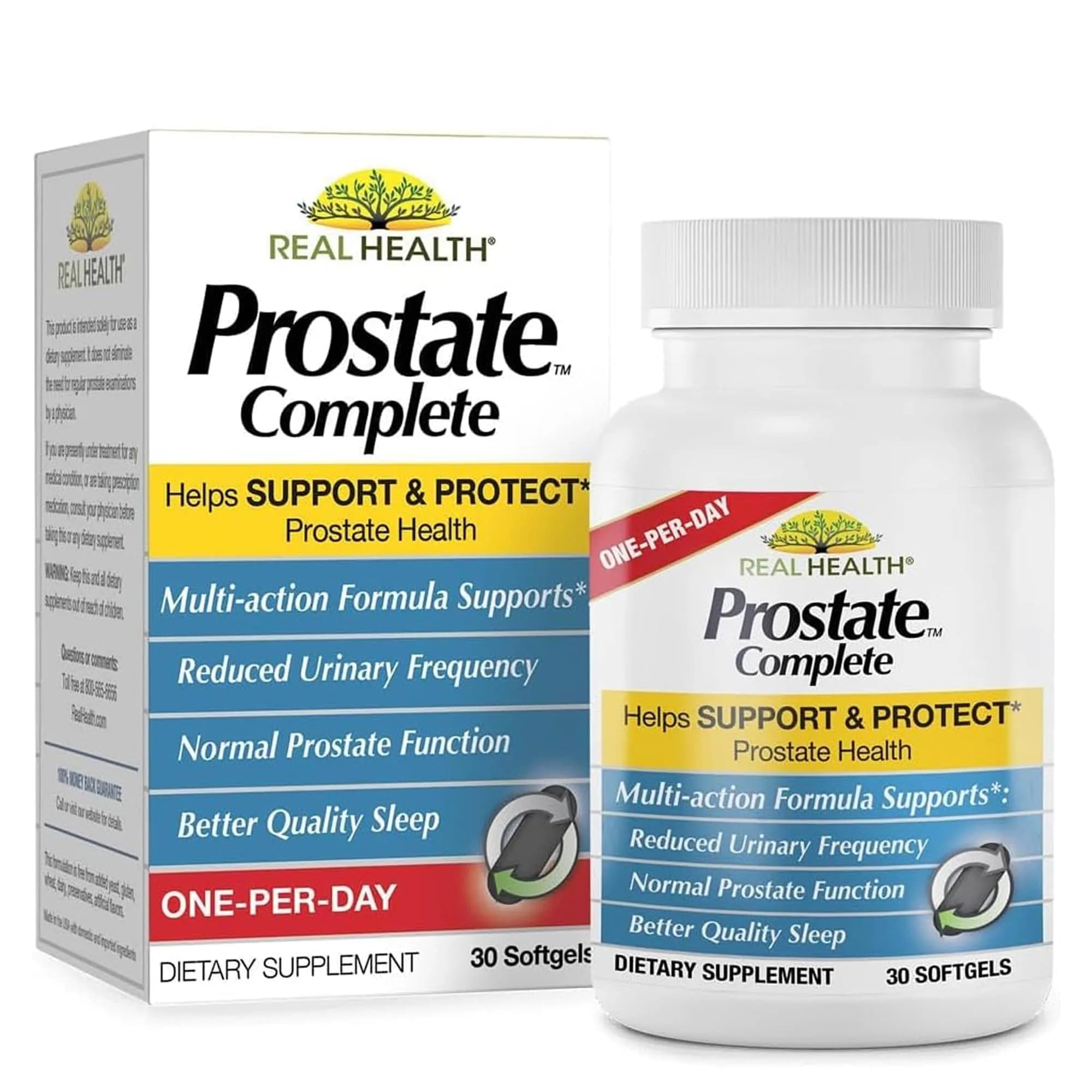 Real Health Prostate Complete - Prostate Health Supplements for Men, 30 Ct | Supports Healthy Prostate & Urinary Flow