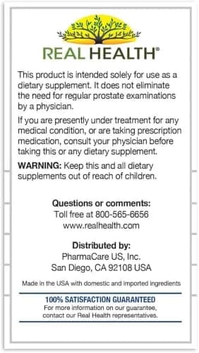 Real Health Prostate Complete - Prostate Health Supplements for Men, 30 Ct | Supports Healthy Prostate & Urinary Flow thumbnail 7