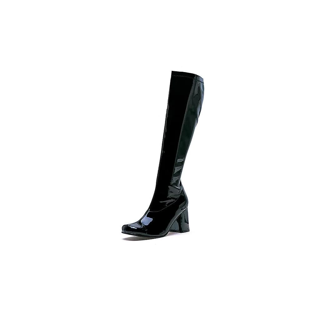 Ellie Shoes Women's Gogo Boot, Black, Size 6 M US | 3-Inch Chunky Heel for Costume & Party
