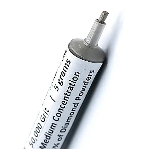 TechDiamondTools Diamond Polishing Compound 5g Syringe | 50,000 Grit (0-0.5 Micron) for Mirror Finish on Metal, Glass, Gemstones thumbnail 2