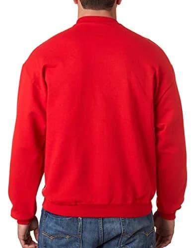 Jerzees Adult 9.5 oz. Super Sweats® NuBlend® Fleece Crew S SAFETY GREEN | Pill-Resistant Sweatshirt (70-120 chars) thumbnail 2