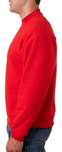 Jerzees Adult 9.5 oz. Super Sweats® NuBlend® Fleece Crew S SAFETY GREEN | Pill-Resistant Sweatshirt (70-120 chars) thumbnail 3