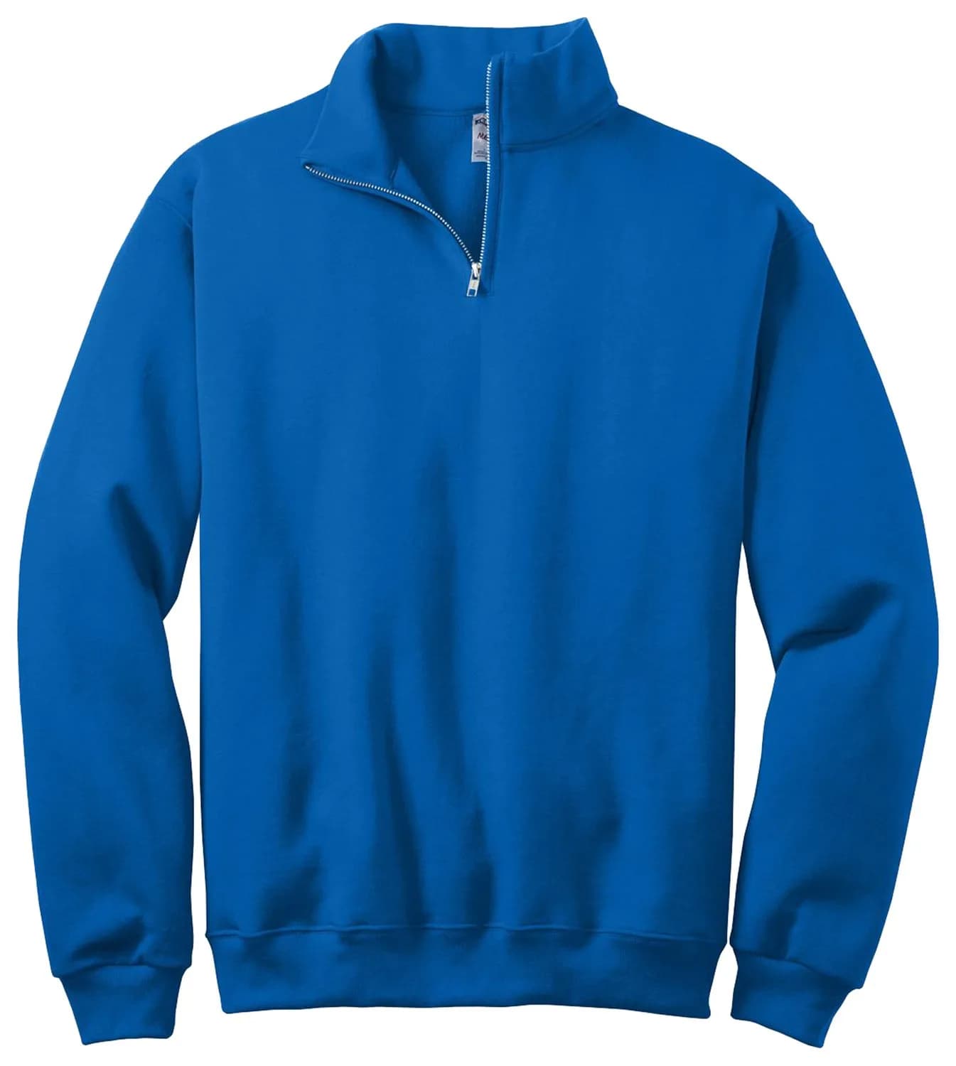 Jerzees NuBlend 1/4-Zip Cadet Collar Sweatshirt 8 oz. | Preshrunk Cotton/Polyester, Long Sleeve, Royal