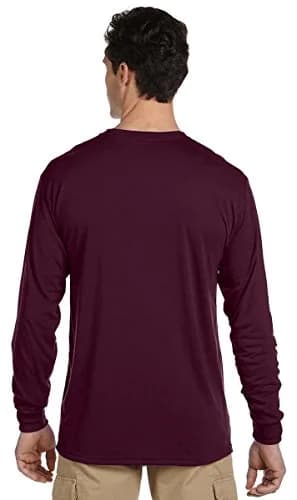 Jerzees Dri-Power Performance Long Sleeve T-Shirt White Small | Moisture-Wicking & Odor-Control thumbnail 3