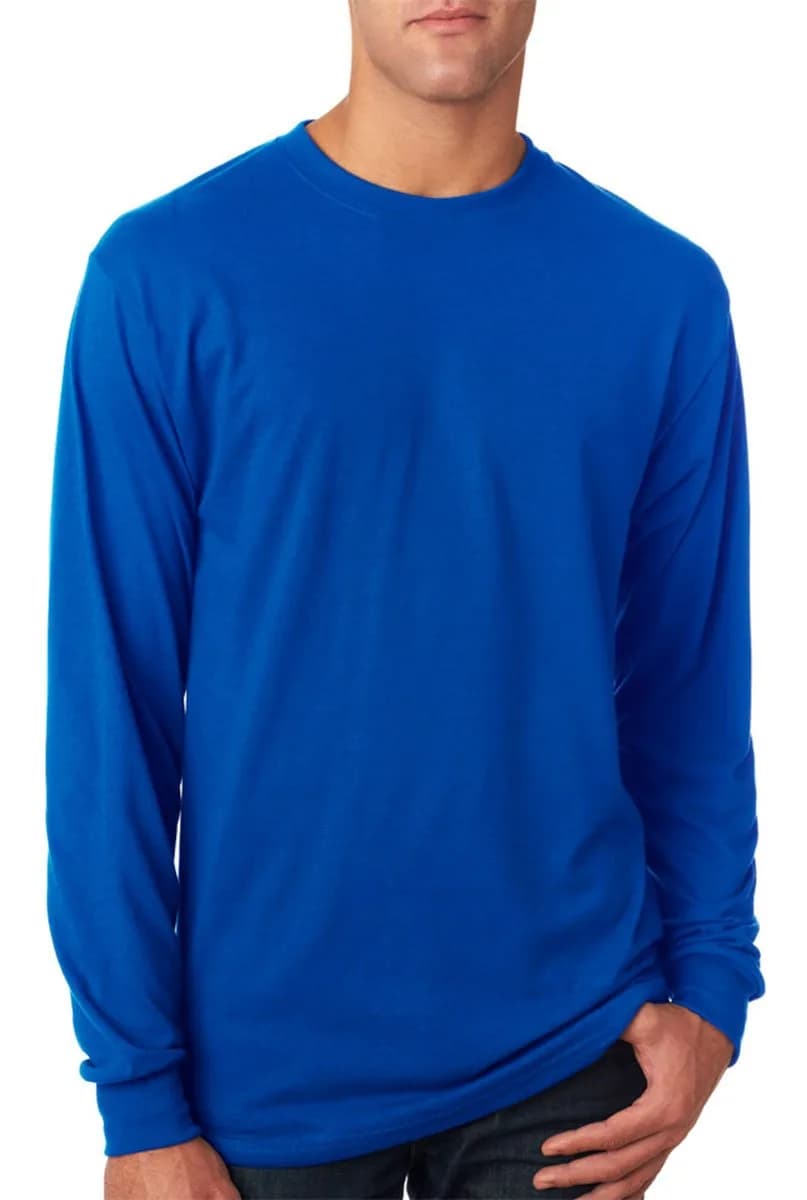 Jerzees Dri-Power® Performance Long Sleeve T-Shirt S Royal | Moisture-Wicking, Odor Control, Seamless Body — Royal