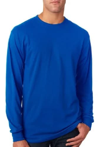 Jerzees Dri-Power® Performance Long Sleeve T-Shirt S Royal | Moisture-Wicking, Odor Control, Seamless Body thumbnail 1