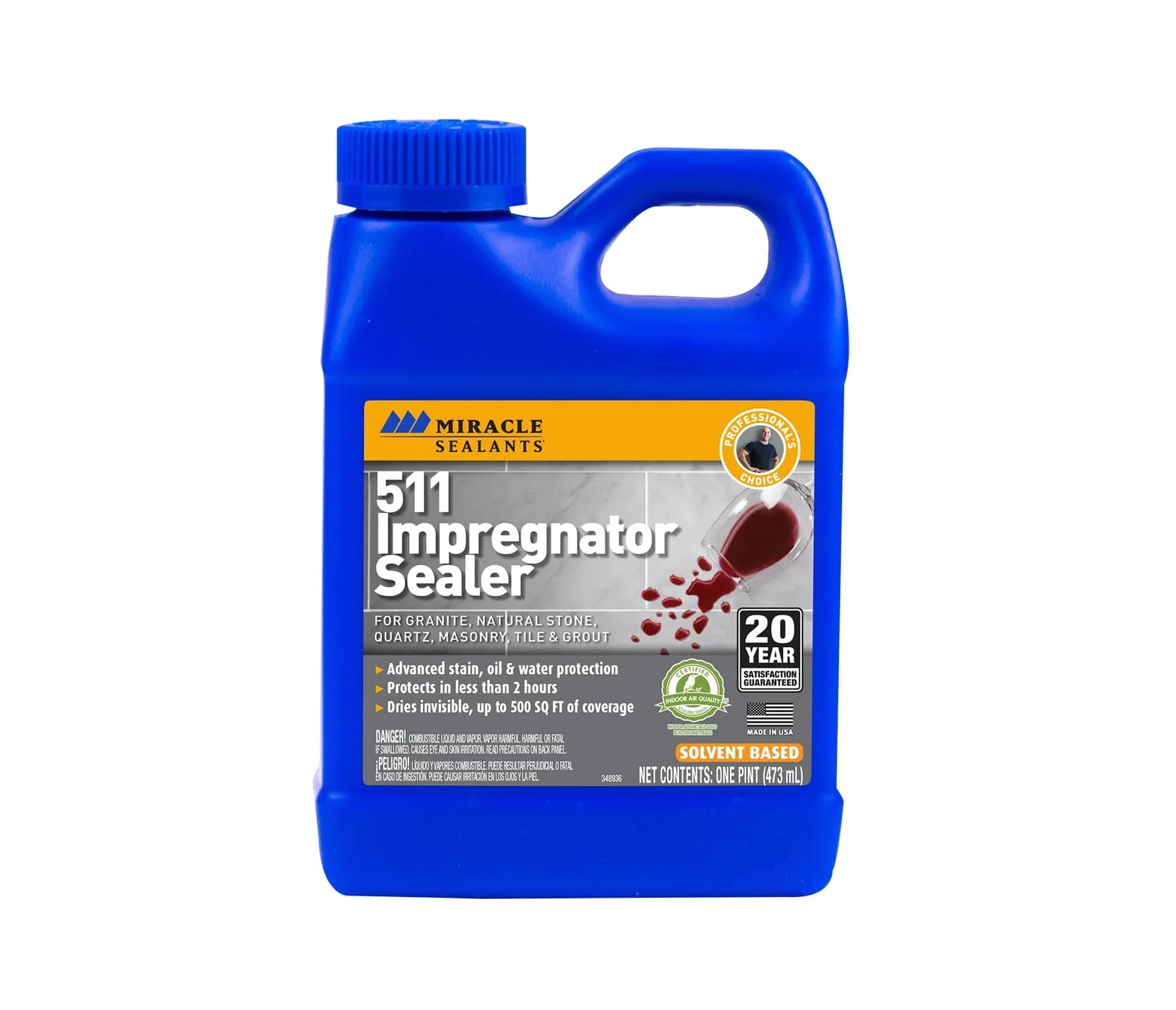 Miracle Sealants 511 Impregnator Sealer 476ml (16 Fl Oz) | Penetrating Stone & Tile Sealer for India
