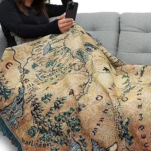 Northwest Lord of the Rings The Hobbit Middle Earth Woven Tapestry Throw Blanket, Soft and Durable, 48 x 60 Inch thumbnail 6