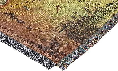 Northwest Lord of the Rings The Hobbit Middle Earth Woven Tapestry Throw Blanket, Soft and Durable, 48 x 60 Inch thumbnail 3