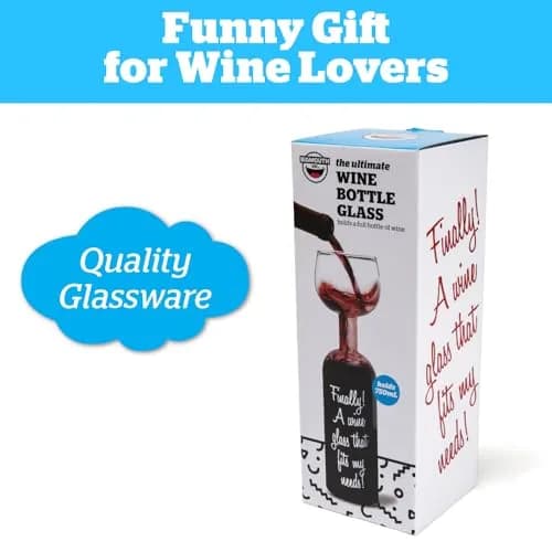 BigMouth Inc Ultimate Wine Bottle Glass | Holds Full 750ml Bottle | Fun Gift for Wine Lovers thumbnail 4