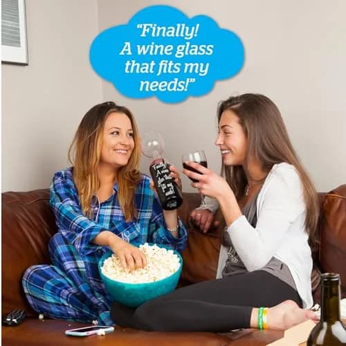 BigMouth Inc Ultimate Wine Bottle Glass | Holds Full 750ml Bottle | Fun Gift for Wine Lovers thumbnail 5