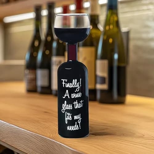 BigMouth Inc Ultimate Wine Bottle Glass | Holds Full 750ml Bottle | Fun Gift for Wine Lovers thumbnail 2