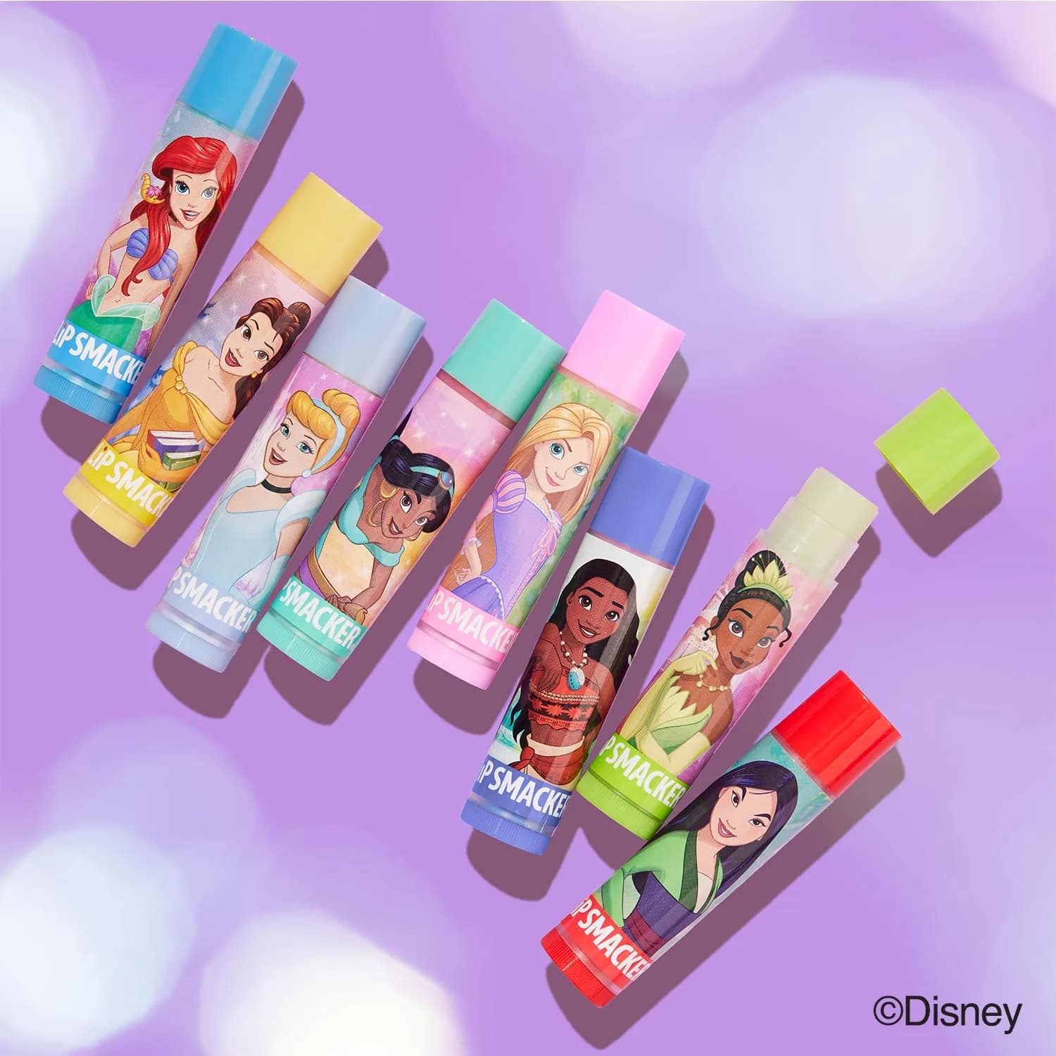 Lip Smacker Disney Princess Flavored Lip Balm Party Pack 8 Count | Moisturizing, Smoothing, Soft Shine - view 5