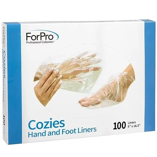 ForPro Cozies Hand and Foot Liners, 100ct, 16.5"L x 9"W | Lock-in Moisture & Protect thumbnail 1
