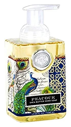 Michel Design Works Peacock Foaming Hand Soap 527ml (17.8 Fl Oz) | Gentle Cleansing with Shea Butter & Aloe Vera thumbnail 1