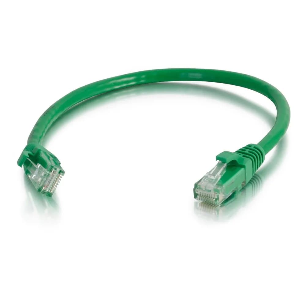 C2G Cat6 Ethernet Cable - Snagless Unshielded Green 1.22 M (4 Feet) | Supports 10Gbps, High-Quality Copper — Green
