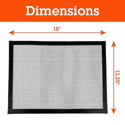 Camerons Heavy Duty Grilling Mesh 40cm x 33cm (15.9g) | Non-Stick Reusable BBQ Mat for Grills & Ovens thumbnail 6