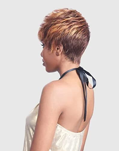 VANESSA Synthetic Full Wig - CALI (#4 - Light Brown) | Short Straight Wig with Adjustable Strap thumbnail 5